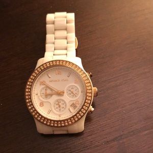 Michael Kors- Ceramic Watch W/ Rose gold